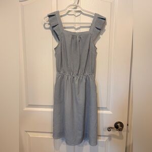 Blue and White Striped Sundress